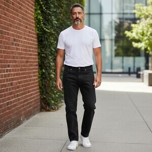 Levis 550 Jeans Black Relaxed Fit Denim Mens 31x27